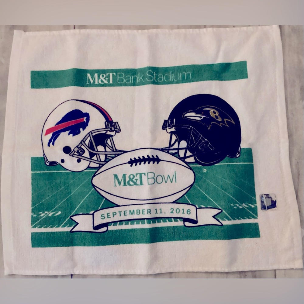 Buffalo Bills vs Baltimore Ravens M & T Bank Bowl Towel 9/11/2016